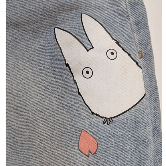 Studio Ghibli My Neighbor Totoro Sakura Mom Jeans Anime Manga Light Junior Sz 3 - Picture 11 of 14